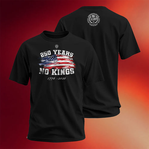 Valuetainment Merch 250 Years No Kings T-Shirt Black 1776 2026 Shirt Fourth Of July Gifts - Mouldking