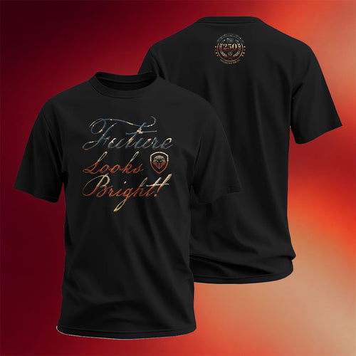 Valuetainment Merch 2026 Future Look Bright Flag Script T-Shirt USA 250th Anniversary Merch - Mouldking