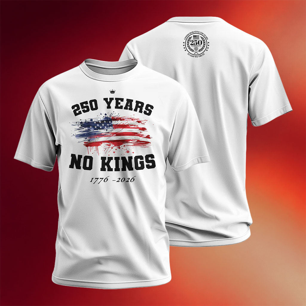Valuetainment Merch 250 Years No Kings T-Shirt 1776 2026 Shirt America 250 Merch July 4th Gifts - Mouldking