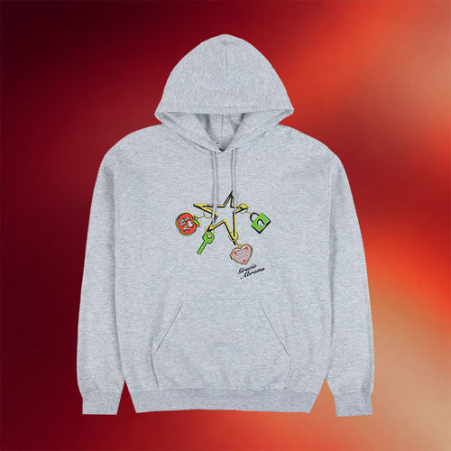 Gracie Abrams Merch 2026 New York Apple Charm Popup Grey Hoodie Gifts For Best Friend - Mouldking