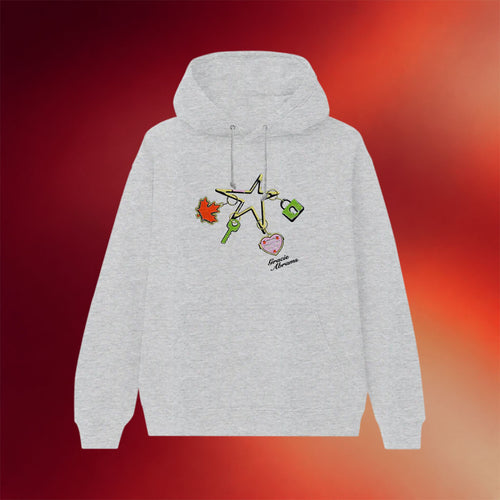 Gracie Abrams Merch 2026 Toronto Maple Leaf Charm Popup Grey Hoodie Best Gifts For Daughter - Mouldking