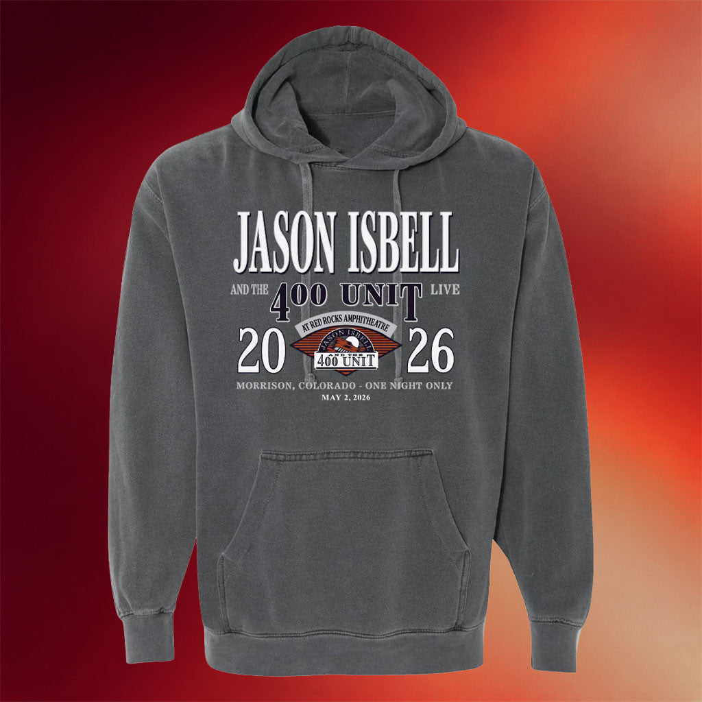 Jason Isbell Merch The 2026 Red Rocks Hoodie Jason Isbell And The 400 Unit Tour Hoodie Fan Gift - Mouldking