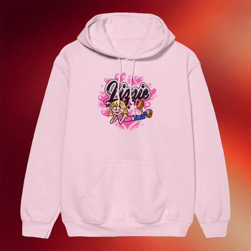 Lizzie Mcguire Merch 2026 D Lizzie Mcguire Spray Paint Hearts Hoodie Gifts For Sisters - Mouldking