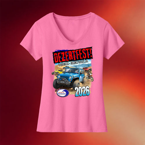 Friends Of Oceano Dunes Merch Dezertfest 2026 V-Neck Shirt Best Gift For Sisters - Mouldking