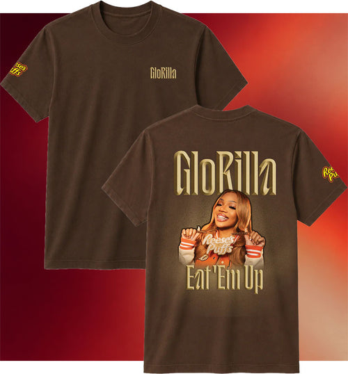 Complex Merch 2026 Glorilla X Reese's Puffs T-Shirt Eat Em Up Shirt Glorilla Merch Fan Gifts - Mouldking