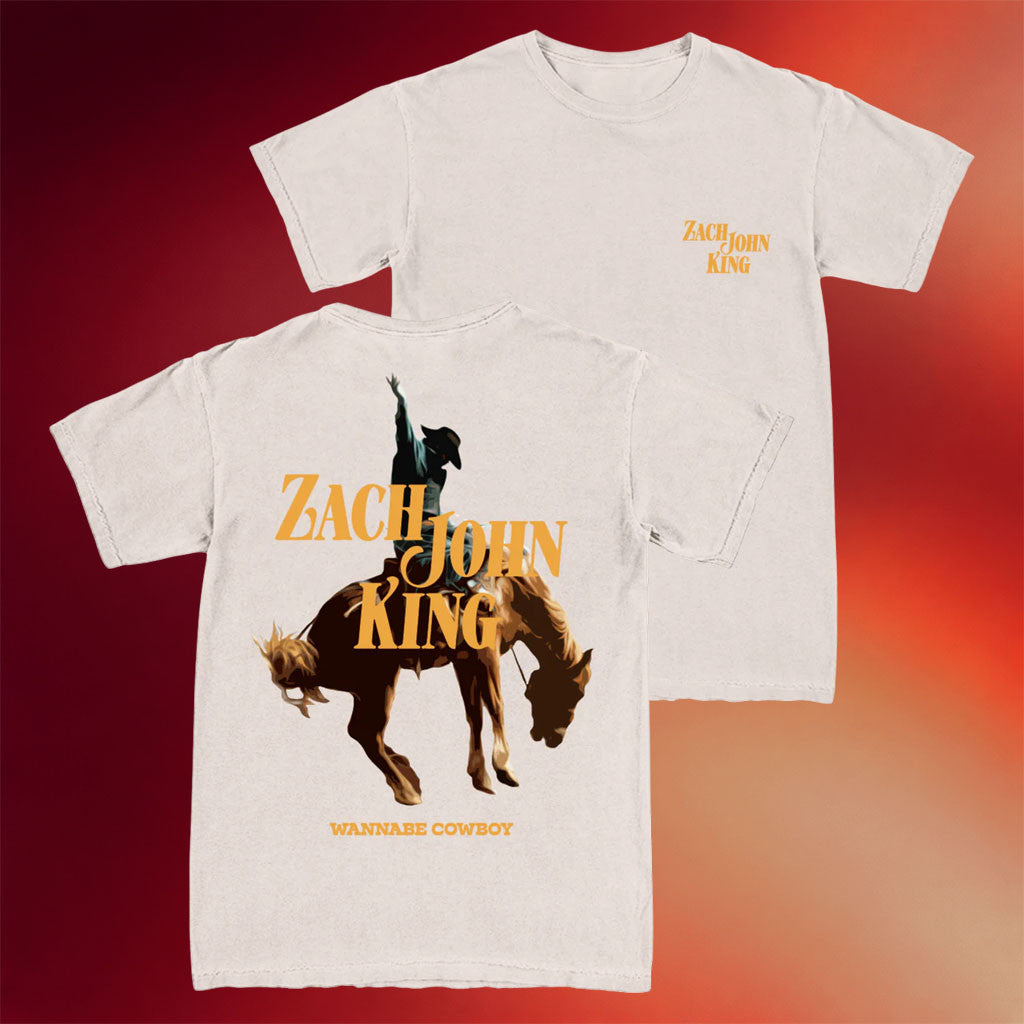 Zach John King Merch 2026 Horse T-Shirt Wannabe Cowboy Shirt Gifts For Music Lovers - Mouldking