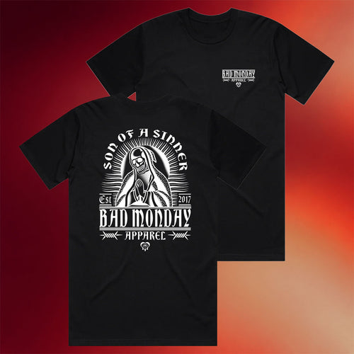 Bad Monday Merch 2026 Son Of A Sinner T-Shirt Black Bad Monday Apparel Gift For BFF - Mouldking