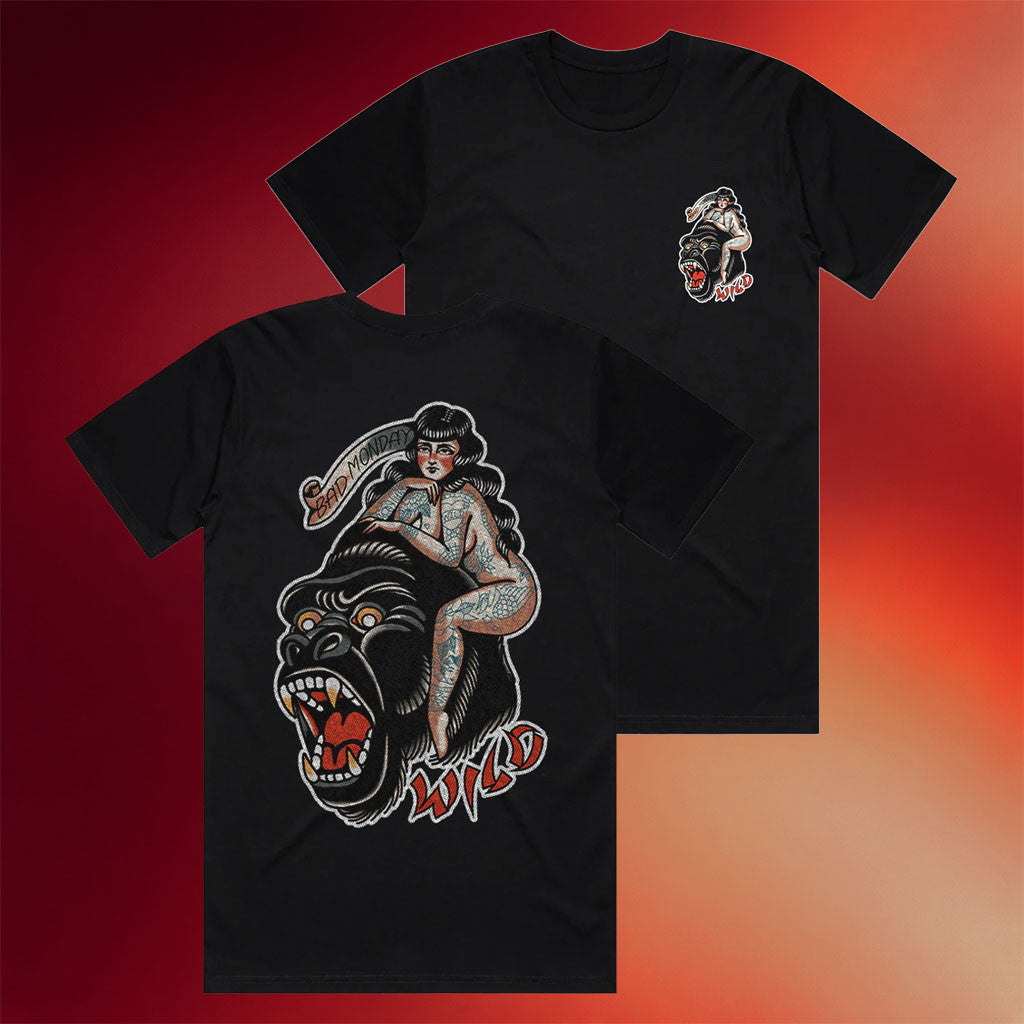 Bad Monday Merch 2026 Throwback Classic Wild T-Shirt Black Birthday Gift For BFF - Mouldking