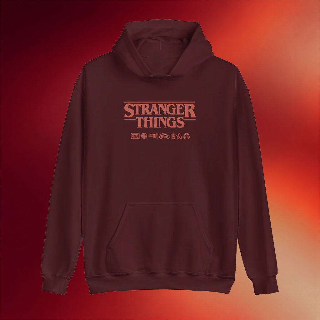 Netflix Merch Stranger Things Icons Hoodie Birthday Ideas For Husband - Mouldking