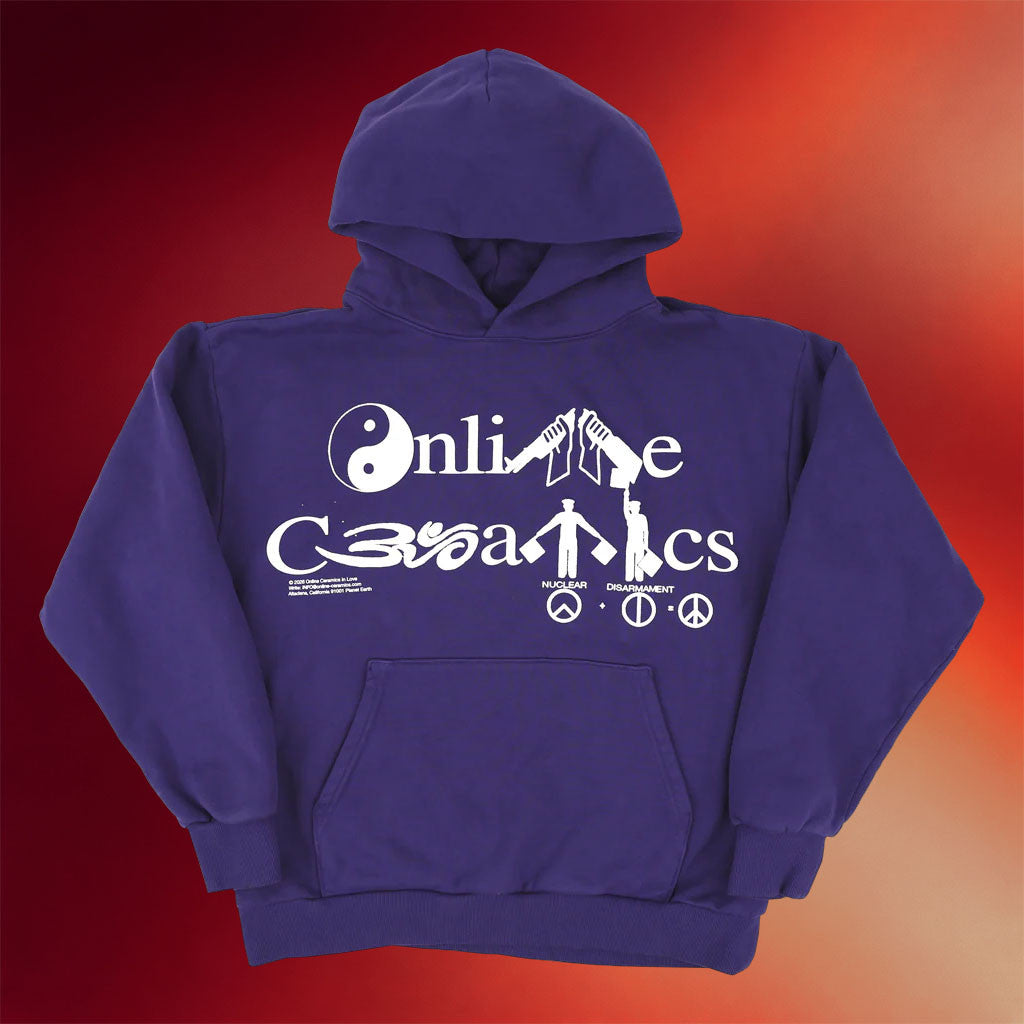 Online Ceramics Merch 2026 Peace Logo Purple Hoodie Gift Ideas For BFF - Mouldking