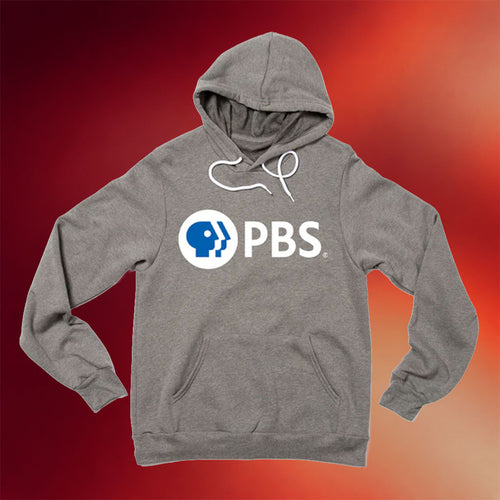 PBS Merch 2026 PBS White Logo Hoodie Public Broadcasting Service Hoodie Geek Gifts - Mouldking