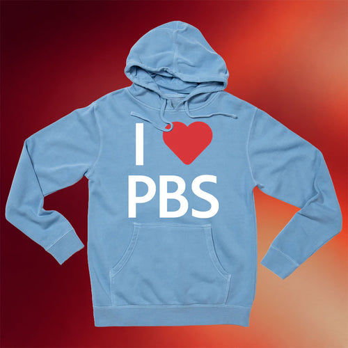 PBS Merch 2026 I Heart PBS Hoodie I Love PBS Hooded Sweatshirt Gifts For Friends - Mouldking