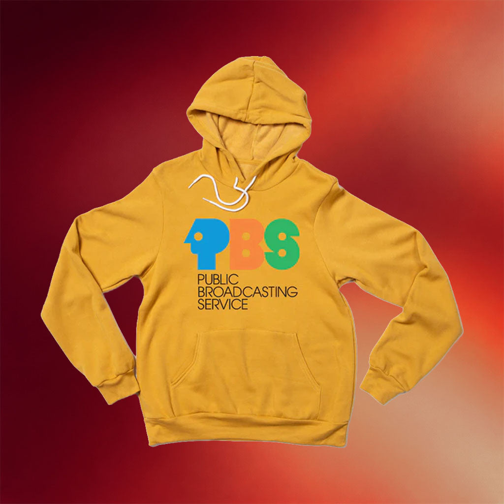 PBS Merch PBS 1970s Logo Hoodie Public Broadcasting Service Hooded Sweatshirt Gifts For BFF - Mouldking
