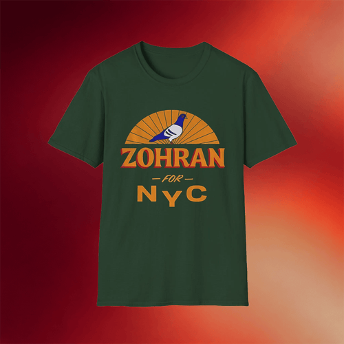 Zohran For New York City Pigeon T-Shirt Political Shirts Gifts For Husband