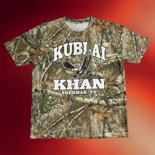 Kublai Khan TX Merch 2026 Eagle Camo T-Shirt Gift Ideas For Music Lovers