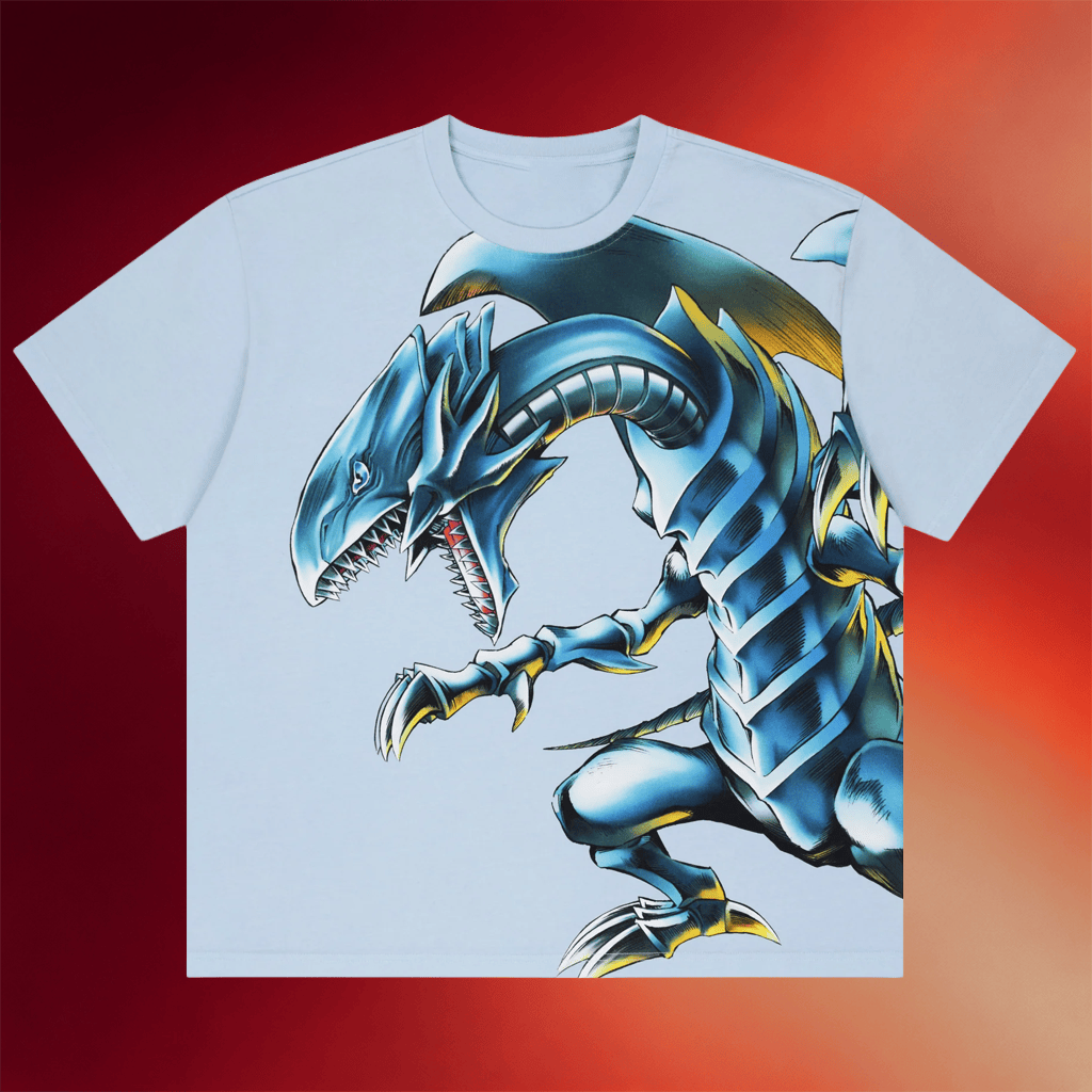 Steady Hands Merch 2026 Yu-Gi-Oh Blue Eyes White Dragon Card T-Shirt Gifts For Friends