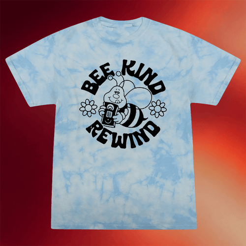 StudioHouse Designs Merch 2026 Bee Kind Rewind Tie Dye T-Shirt Great Father's Day Gifts