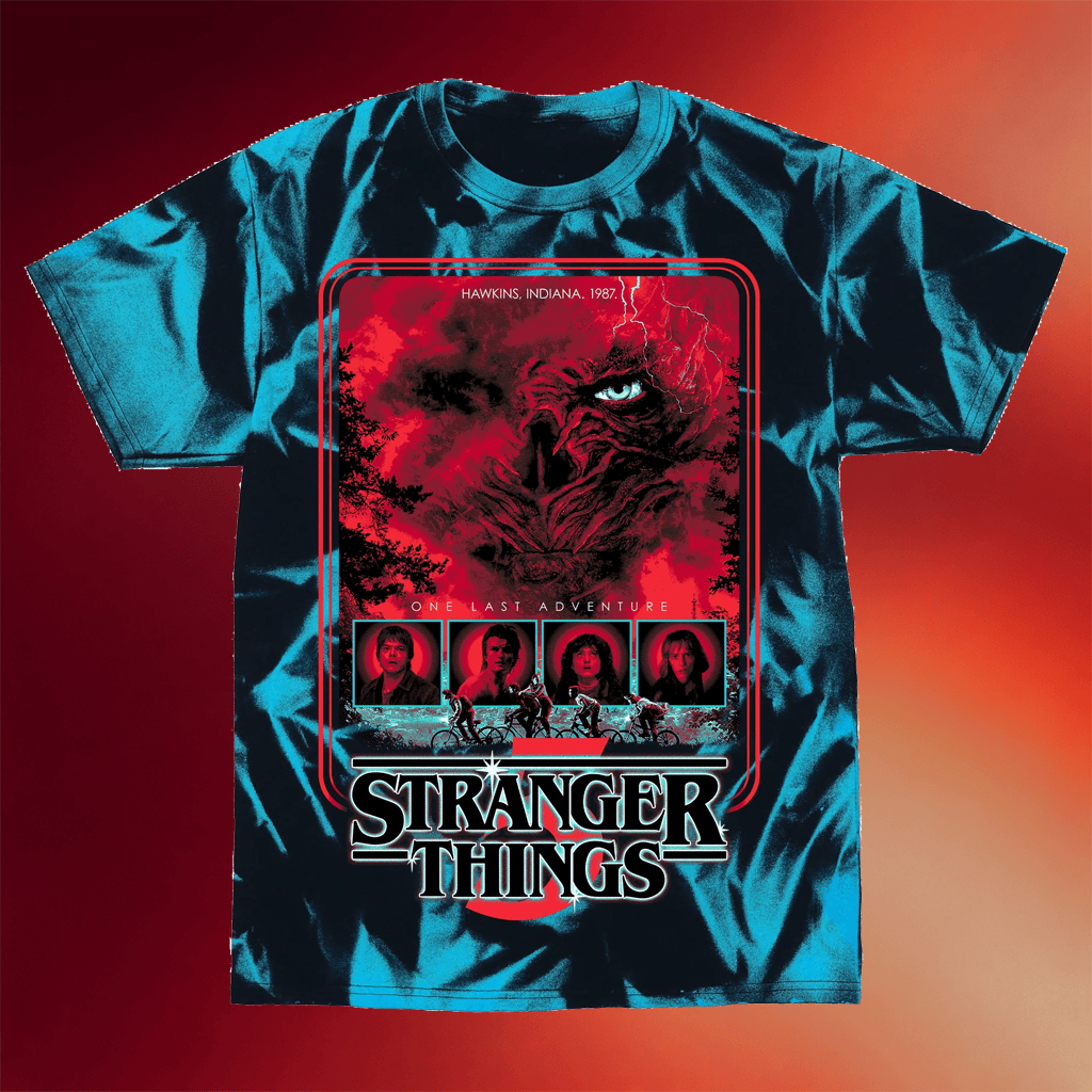 StudioHouse Designs Merch 2026 Stranger Things S5 Teaser Tie Dye T-Shirt Gift For Horror Fans