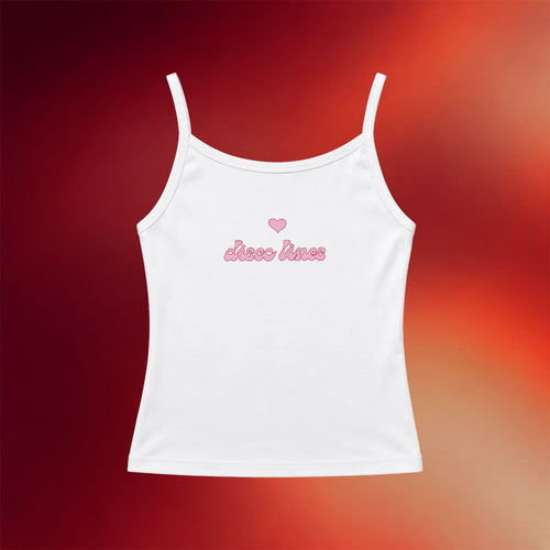 Disco Lines Merch 2026 Girly Pop Tank Top White Special Birthday Gifts For Her