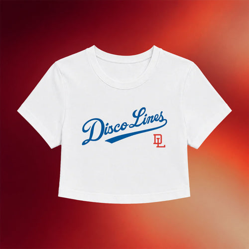 Disco Lines Merch 2026 LA Baby Tee White Disco Lines Shirt Birthday Ideas For Sisters