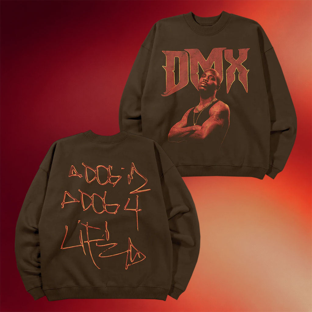 DMX Merch 2026 Dog 4 Life Crewneck DMX Sweatshirt Gifts For Rap Lovers