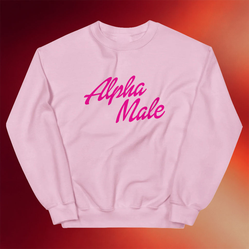 Got Funny Merch 2026 Alpha Male Sweatshirt Barbie Font Crewneck Gifts for Friends