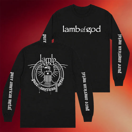 Lamb Of God Merch 2026 Pure American Metal Long Sleeve Shirt Present For Band Fans
