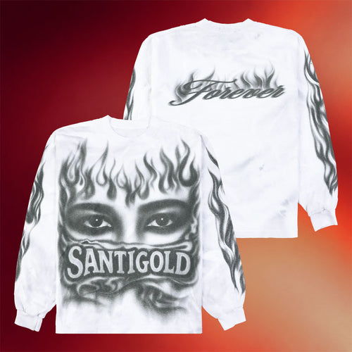 Santigold Merch 2026 Santigold Forever Airbrush Long Sleeve Shirt Gift For Fans