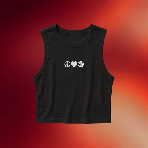 Disco Lines Merch 2026 Peace Love Disco Tank Top Unique Gifts For Music Lovers