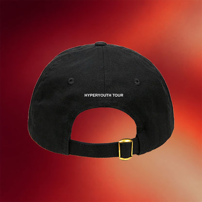 JVB Merch 2026 Black Demon Embroidered Hyperyouth Tour Hat Gift For Hip Hop Fans