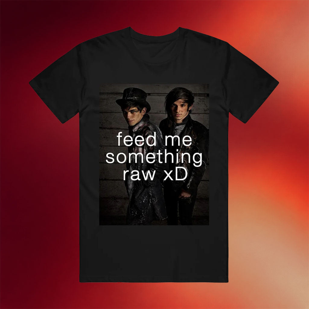 Crown The Empire Merch 2026 Feed Me Something Raw XD Black T-Shirt Gift For Band Fans