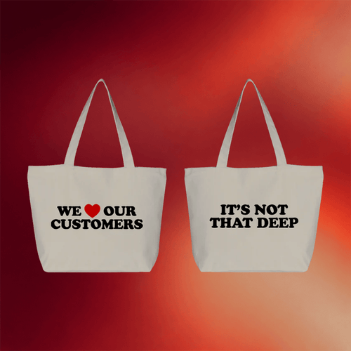 Demi Lovato Tour Merch 2026 We Love Our Customers Tote Bag It's Not That Deep Totes Fan Gifts