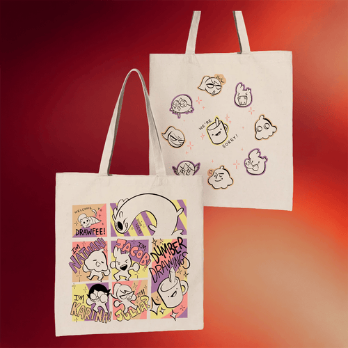 DFTBA Merch 2026 Drawfee Tote Bag Birthday Present For Her