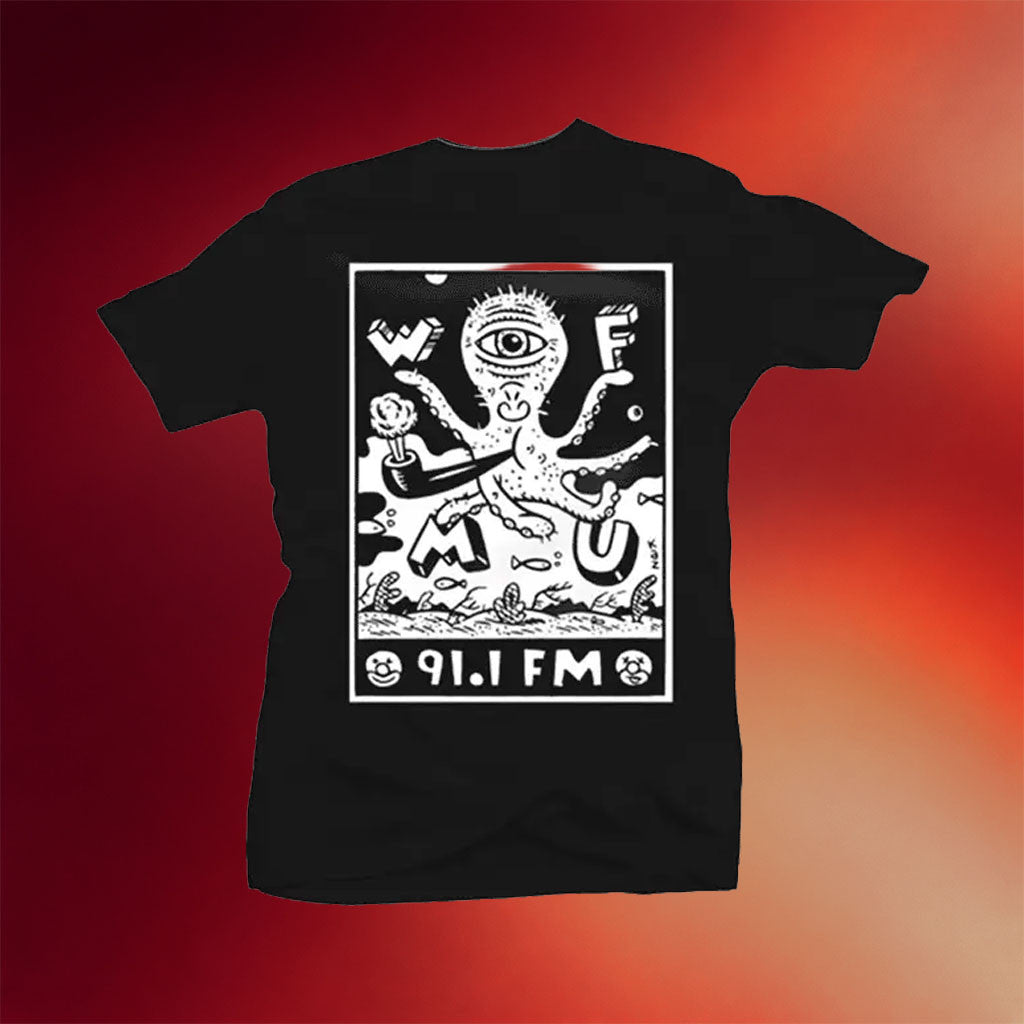 WFMU Merch 2026 Kaz's Cycloptopus T-Shirt Best Birthday Gifts For Boyfriend