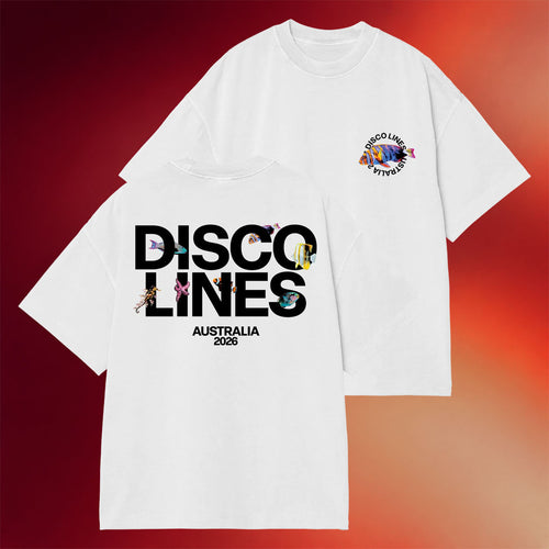 Disco Lines Merch 2026 Disco Lines Fish Australia T-Shirt Gift Ideas For Music Lovers