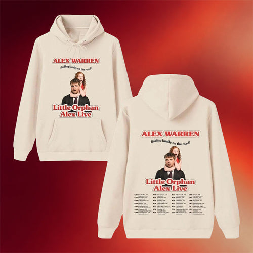 Alex Warren Merch Little Orphan Alex Live Tour 2026 Hoodie Gift Ideas For Music Lovers