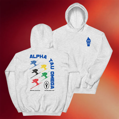 Alpha Tau Omega Merch ATO Winter Games Hoodie Gifts For Ski Lovers