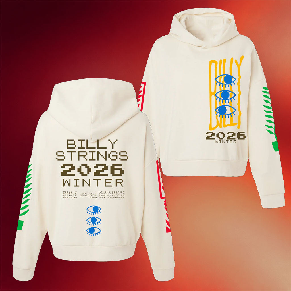 Billy Strings Merch Eyes Ladies Hoodie With Dates Best Gifts For Music Lovers