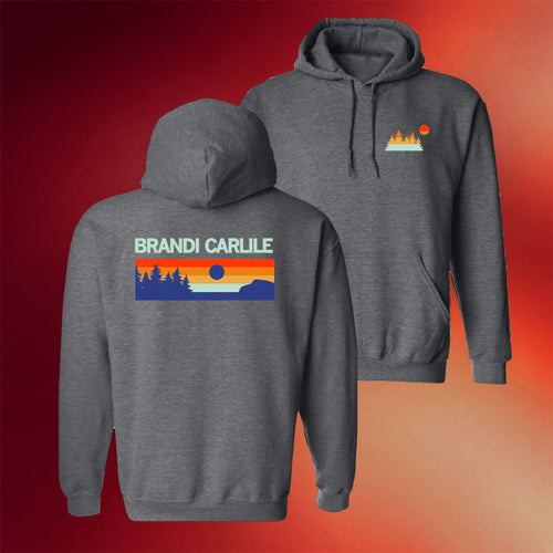 Brandi Carlile Merch Mountain And Sun Hoodie Brandi Carlile Apparel Gifts For Brother