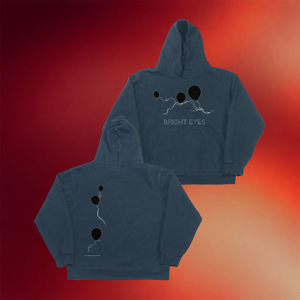 Bright Eyes Merch 2026 Black Balloon Hoodie Bright Eyes Hoodie Gifts For Rock Band Fans