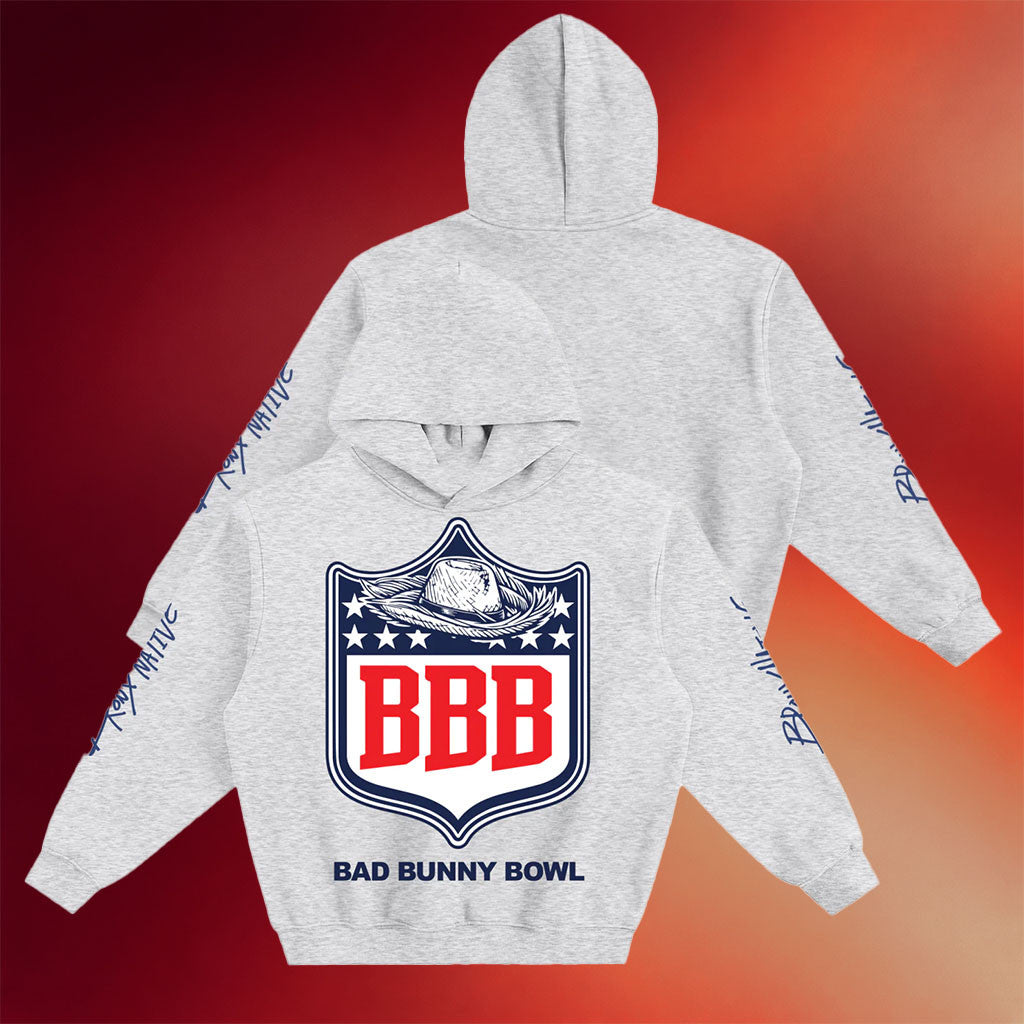 Bronx Native Merch Bad Bunny Bowl Hoodie Bad Bunny Super Bowl Merch 2026 Gift For Football Fan