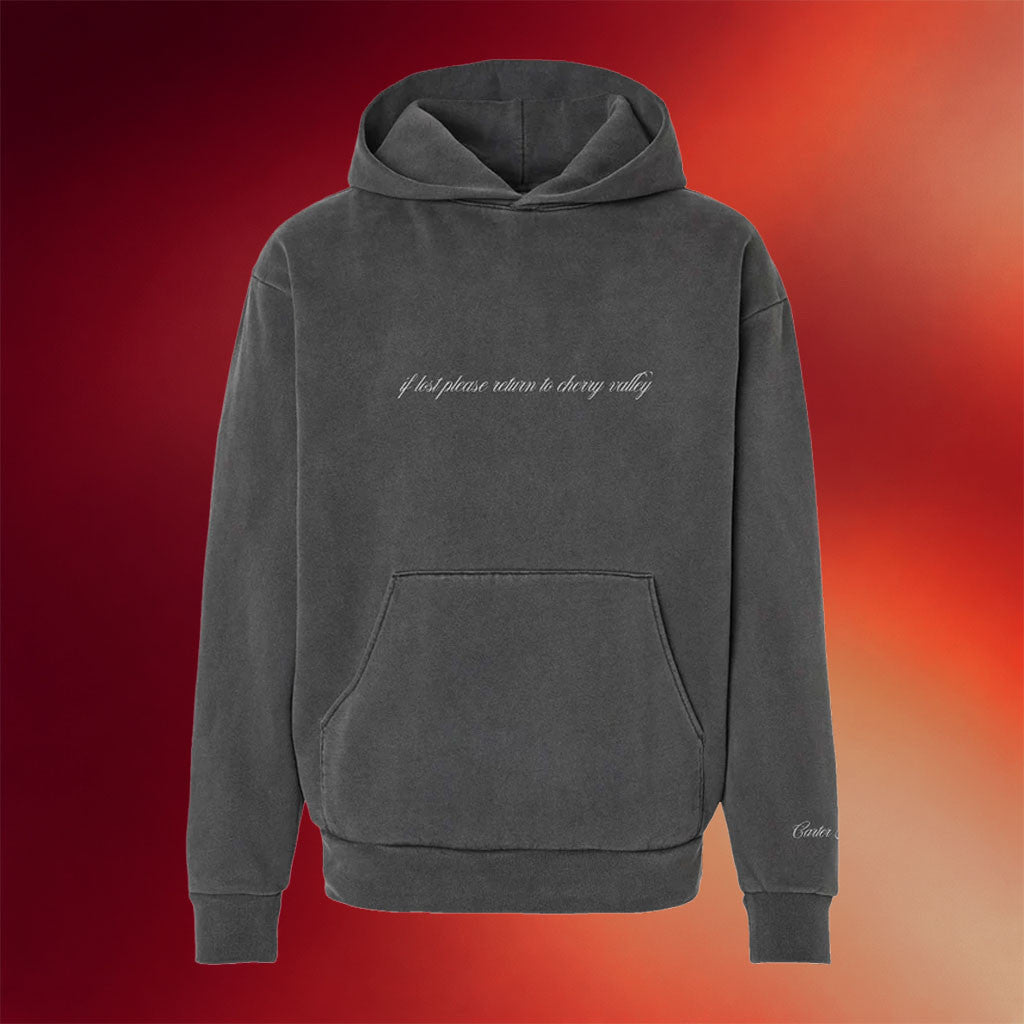 Carter Faith Merch 2026 If Lost Please Return To Cherry Valley Hoodie Presents For Music Lover