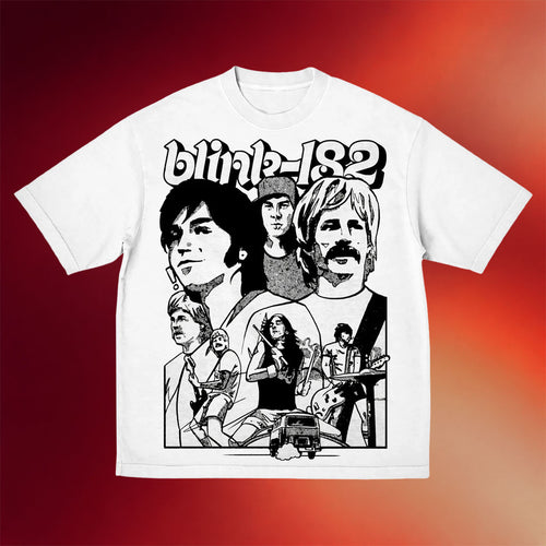 Blink 182 Merch 2026 First Date Band Practice White T-Shirt Blink 182 Shirt Gift For Rock Lover