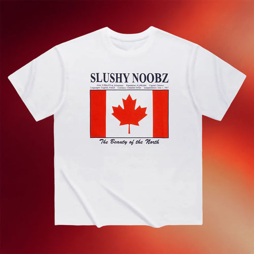 Slushy Noobz Merch 2026 Canada Facts T-Shirt The Beauty Of The North Shirt Gift For Canadian