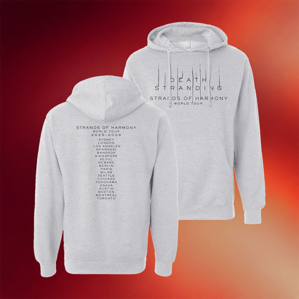 Death Stranding Concert Merch Strands Of Harmony World Tour 2025 2026 Grey Hoodie Fan Gifts