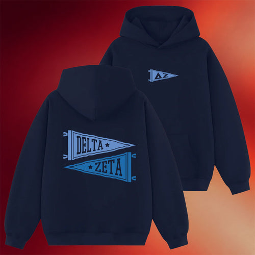 Delta Zeta Merch Banner Year Sorority Hoodie Delta Zeta Hoodie Gift Ideas For Husband