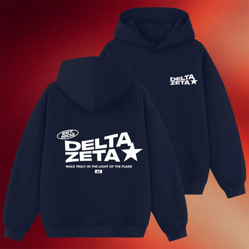 Delta Zeta Merch Upon A Star Sorority Hoodie Delta Zeta Hoodie Good Gifts For Boyfriend