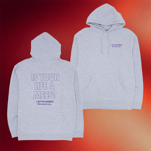 F Awesome Merch Is Your Life A Mess Hoodie Birthday Present For Husband