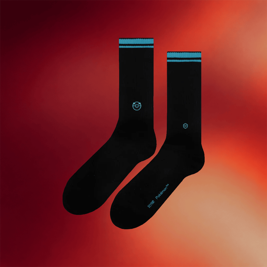 Dolly Noire X Pokemon Merch 2026 Great Ball Socks Black Birthday Gift Ideas For Husband
