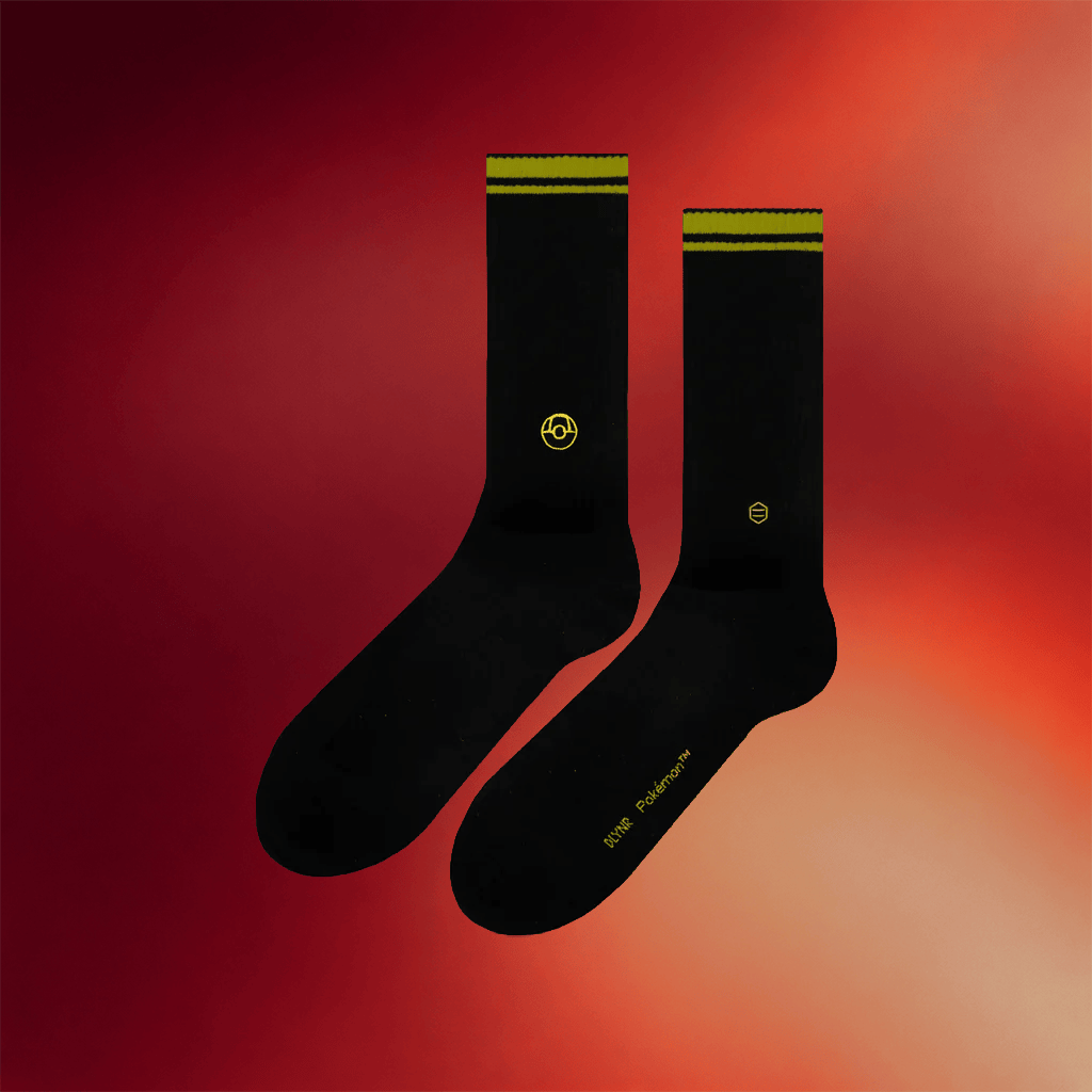 Dolly Noire X Pokemon Merch 2026 Ultra Ball Socks Black Gifts For Your Boyfriend